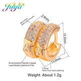 Juya Women's Wedding Jewelry Components Handmade Cubic Zirconia Earring Hooks & Clasps Accessories For Earrings Jewerly Making