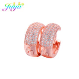 Juya Women's Wedding Jewelry Components Handmade Cubic Zirconia Earring Hooks & Clasps Accessories For Earrings Jewerly Making