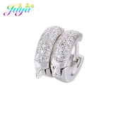 Juya Women's Wedding Jewelry Components Handmade Cubic Zirconia Earring Hooks & Clasps Accessories For Earrings Jewerly Making