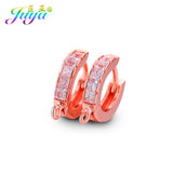 Juya Women's Wedding Jewelry Components Handmade Cubic Zirconia Earring Hooks & Clasps Accessories For Earrings Jewerly Making