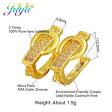 Juya Women's Wedding Jewelry Components Handmade Cubic Zirconia Earring Hooks & Clasps Accessories For Earrings Jewerly Making