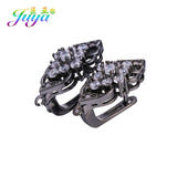 Juya Women's Wedding Jewelry Components Handmade Cubic Zirconia Earring Hooks & Clasps Accessories For Earrings Jewerly Making