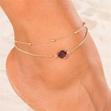 KISSWIFE Ankle Chain Pineapple Pendant Anklet Beaded 2018 Summer Beach Foot Jewelry Fashion Style Anklets for Women