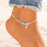 KISSWIFE Vintage Shell Beads Anklets For Women New Multi Layer Anklet Leg Bracelet Bohemian Beach Ankle Chain Jewelry Gift