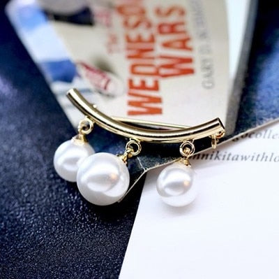 KingDeng Mermaid Pin Korean Simple Pearl Cute Brooch Women's Accessories Kpop Brooches for Women Pins Enamel Pin jewelry
