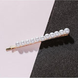 Korean Simulated Pearl Barrettes Beaded Geometric Women Hair Clip Hairgrips Hair Accessories Girls Jewelry Fashion Hair Pins