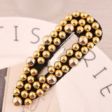 Korean Simulated Pearl Hair Barrette For Women Fashion Full Beads Clip HairPins Gift for Girl Hair Accessories Handmade Jewelry