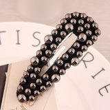 Korean Simulated Pearl Hair Barrette For Women Fashion Full Beads Clip HairPins Gift for Girl Hair Accessories Handmade Jewelry