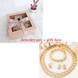Liffly Nigeria Jewelry Sets for Women Africa Beads Jewelry Set Dubai Gold Wedding Bridal Fashion Jewelry Sets Womens Accessories