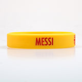 Lionel Messi Silicone bracelet Football Fans Club Silicone Wristband 4 Colors Adult Kids Size Fashion Signature Jewlry for Gift