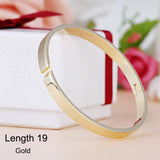 Luxury Lover Cuff Bracelets&Bangles Top Silver Color Brand Couples Simple Glaze Buckle Love Charm Bracelet For Women Or Men