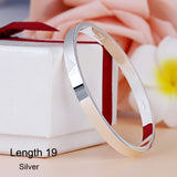 Luxury Stainless Steel Cuff Bracelets&Bangles Top Gold Color Brand CZ  Crystal Buckle Love Charm Bracelet For Women Jewelry Hot