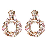 Luxury crystal drop earrings for women 2019 big colorful statement earrings large rhinestone earings bold Fashion Jewellery