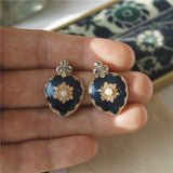 MENGJIQIAO 2019 Hot Sale 30 Style Blue Color Fashion Elegant Geometric Dangle Earrings For Women Cute Pendientes Mujer Jewelry