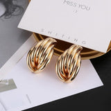 MISANANRYNE Classic Design Gold Color AAA CZ Wedding Hoop Earrings for Women Fashion jewelry Design Gift Accessories