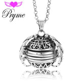 Magic Photo Pendant Memory Floating Locket Necklace Plated Angel Wings Flash Box Fashion Album Box Necklaces for Women