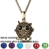 Mexico Chime Music Angel Ball Caller Locket Necklace Vintage Pregnancy Necklace Aromatherapy Essential Oil Diffuser Accessories