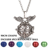 Mexico Chime Music Angel Ball Caller Locket Necklace Vintage Pregnancy Necklace Aromatherapy Essential Oil Diffuser Accessories