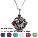 Mexico Chime Music Angel Ball Caller Locket Necklace Vintage Pregnancy Necklace Aromatherapy Essential Oil Diffuser Accessories