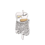 Microscope Brooch Medical Pin Biology Molecular Badge Brooches For Women Men Doctor Nurse Medical Stethoscope Chemistry Jewelry