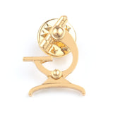 Microscope Brooch Medical Pin Biology Molecular Badge Brooches For Women Men Doctor Nurse Medical Stethoscope Chemistry Jewelry