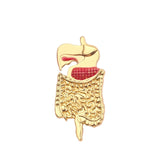 Microscope Brooch Medical Pin Biology Molecular Badge Brooches For Women Men Doctor Nurse Medical Stethoscope Chemistry Jewelry
