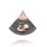 Microscope Brooch Medical Pin Biology Molecular Badge Brooches For Women Men Doctor Nurse Medical Stethoscope Chemistry Jewelry