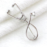 Microscope Brooch Medical Pin Biology Molecular Badge Brooches For Women Men Doctor Nurse Medical Stethoscope Chemistry Jewelry