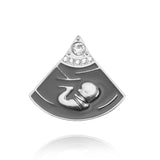 Microscope Brooch Medical Pin Biology Molecular Badge Brooches For Women Men Doctor Nurse Medical Stethoscope Chemistry Jewelry