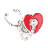 Microscope Brooch Medical Pin Biology Molecular Badge Brooches For Women Men Doctor Nurse Medical Stethoscope Chemistry Jewelry