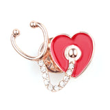 Microscope Brooch Medical Pin Biology Molecular Badge Brooches For Women Men Doctor Nurse Medical Stethoscope Chemistry Jewelry