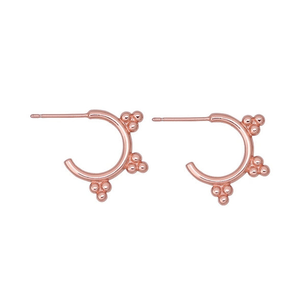 Minimalist 925 Sterling Silver Three Ball Stud Earrings Delicate Tiny Dot Small Earrings Cartilage Helix Piercing Earring
