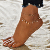 Modyle 3pcs/set Anklets for Women Foot Accessories Summer Beach Barefoot Sandals Bracelet ankle on the leg Female Ankle