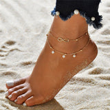 Modyle 3pcs/set Anklets for Women Foot Accessories Summer Beach Barefoot Sandals Bracelet ankle on the leg Female Ankle