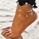 Modyle 3pcs/set Anklets for Women Foot Accessories Summer Beach Barefoot Sandals Bracelet ankle on the leg Female Ankle