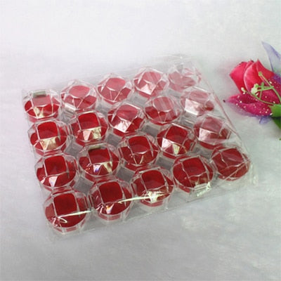 Mordoa 20pcs/lot 3 Color Options Hot Sale Jewelry Package Ring Earring Box Acrylic Transparent Wedding Packaging Jewelry Box