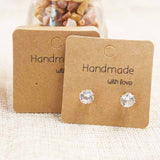 Mulit size DIY handmade  jewelry earring packing card cute stud/drop earring display card 100pcs per lot