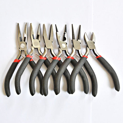 Multi-type black handle anti-slip splicing and fixing Jewelry Pliers Tools & Equipment Kit for DIY Jewellery Accessory Design