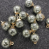 NEW 10PCS 16MM Mini Glass Bottles with Beads Pendant Ornaments Jewelry Making