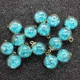 NEW 10PCS 16MM Mini Glass Bottles with Beads Pendant Ornaments Jewelry Making