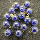 NEW 10PCS 16MM Mini Glass Bottles with Beads Pendant Ornaments Jewelry Making