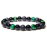 Natural Black Obsidian Hematite Tiger Eye Beads Bracelets Men for Magnetic Health Protection Women Jewelry Pulsera Hombre