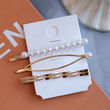 New 2019 Women Barrettes Set Pearl Hair Clip Pins Gold Fashion Jewelry Accessories Mujer Headwear Wedding for Girl Gift Oranment