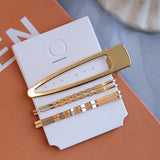 New 2019 Women Barrettes Set Pearl Hair Clip Pins Gold Fashion Jewelry Accessories Mujer Headwear Wedding for Girl Gift Oranment