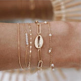 Alloy Arrow Link Chain Twist Bangle