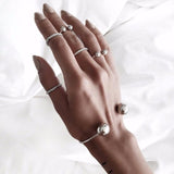 Alloy Arrow Link Chain Twist Bangle