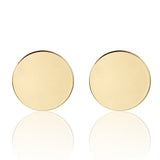 New Gold Metal Earrings For Women Girls Round Geometric Earrings Indian Brincos Accessories Female Vintage Circle Earrings 2019