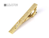 New Tie Clips Men's Metal Necktie Bar Crystal Dress Shirts Tie Pin For Wedding Ceremony Metal Gold Tie Clip Man Accessories