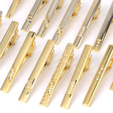 New Tie Clips Men's Metal Necktie Bar Crystal Dress Shirts Tie Pin For Wedding Ceremony Metal Gold Tie Clip Man Accessories