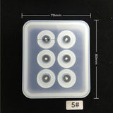 New Transparent Rectangle Silicone Beads Mould Square Ball 6 Hanging Holes DIY Epoxy Jewelry Mold resin molds for jewelry